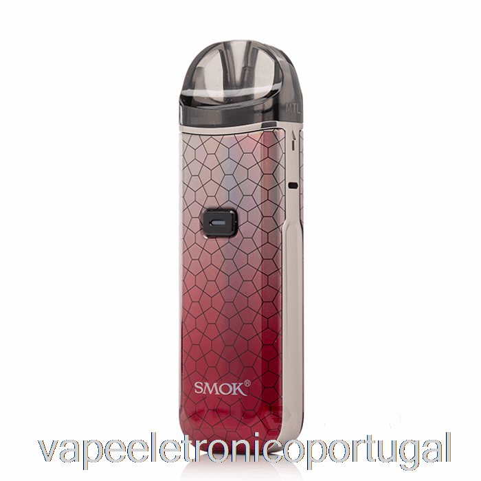 Vape Eletrônico Smok Nord Pro 25w Pod Kit Prata Armadura Vermelha